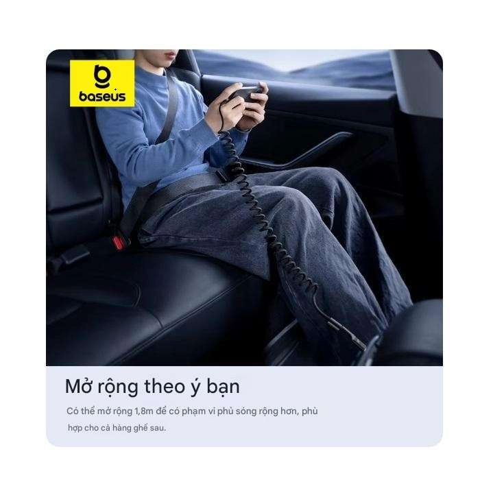 Cáp sạc nhanh lò xo Baseus PD 100W USB-C to USB-C Fish-Eye